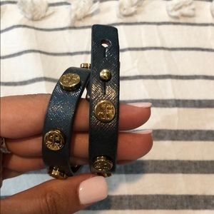 Tory Burch Blue and Gold Bracelet